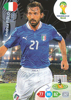Andrea Pirlo Italy Panini 2014 World Cup #213